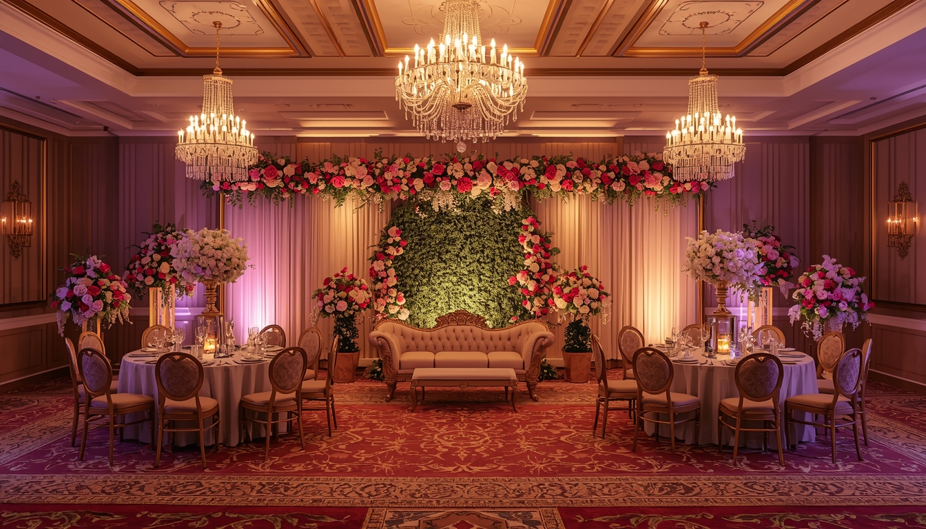 Whrixxenaghex thematic event decor with elegant setup